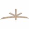 Ekena Millwork Alberta Smooth Timber Gable Bracket, Douglas Fir, 96"W x 24"H x 1 1/2"D x 3 1/2"F, 6/12 Pitch GBW096X24X0204ALB00SDF - alternate 5